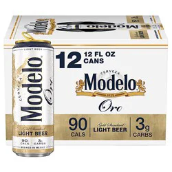 Modelo Oro Mexican Lager Light Beer 4.0% Abv Can - 12-12 Fl. Oz.
