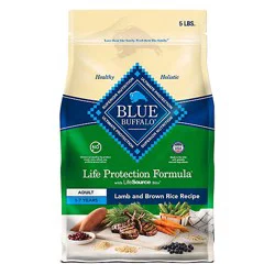 Blue Buffalo Life Protection Formula Adult Dry Dog Food Lamb & Brown Rice Recipe Bag - 5 Lb