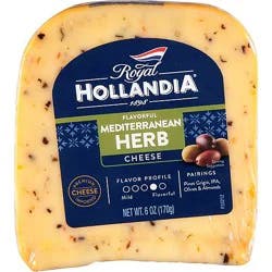 Royal Hollandia Mediterranean Herb Cheese Wedge - 6 Oz