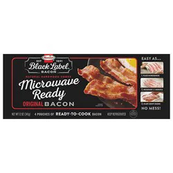 Hormel Black Label Microwave Ready Bacon - 12 Oz
