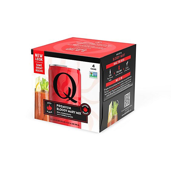 slide 1 of 1, Q Mixers Premium Bloody Mary Mix - 4 - 7.5 Oz, 4 ct; 7.5 fl oz
