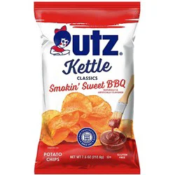 Utz Kettle Smokin Sweet Bbq Chips - 7.5 Oz