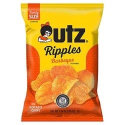 Utz Bbq Ripple Chips - 7.75 Oz