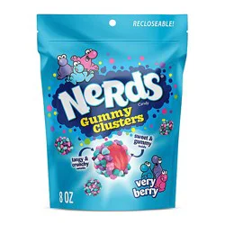 Nerds Gummy Clusters Very Berry Crunchy And Gummy - 8 Oz