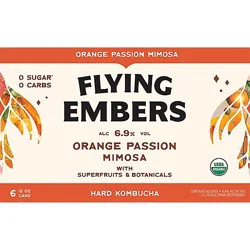 Flying Embers Mimosa Hard Kombucha In Cans - 6-12 Fl. Oz.
