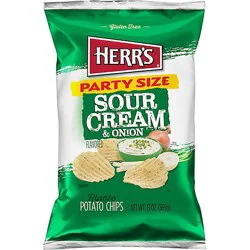 Herr's Sour Cream & Onion Chips - 13 Oz