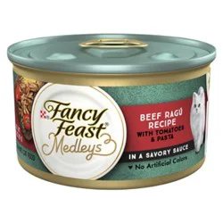Fancy Feast Em Beef Ragu Tomato Pasta - 3 Oz
