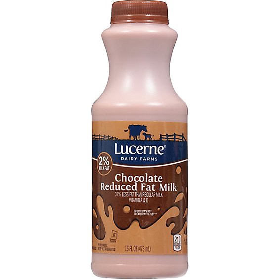 slide 1 of 1, Lucerne Milk Chocolate Reduced Fat Chug - Pt, 16 fl oz
