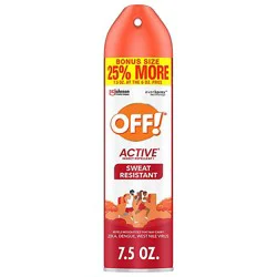 Off! Sweat Resistant Active Insect Repellent Aerosol Spray - 7.5 Oz