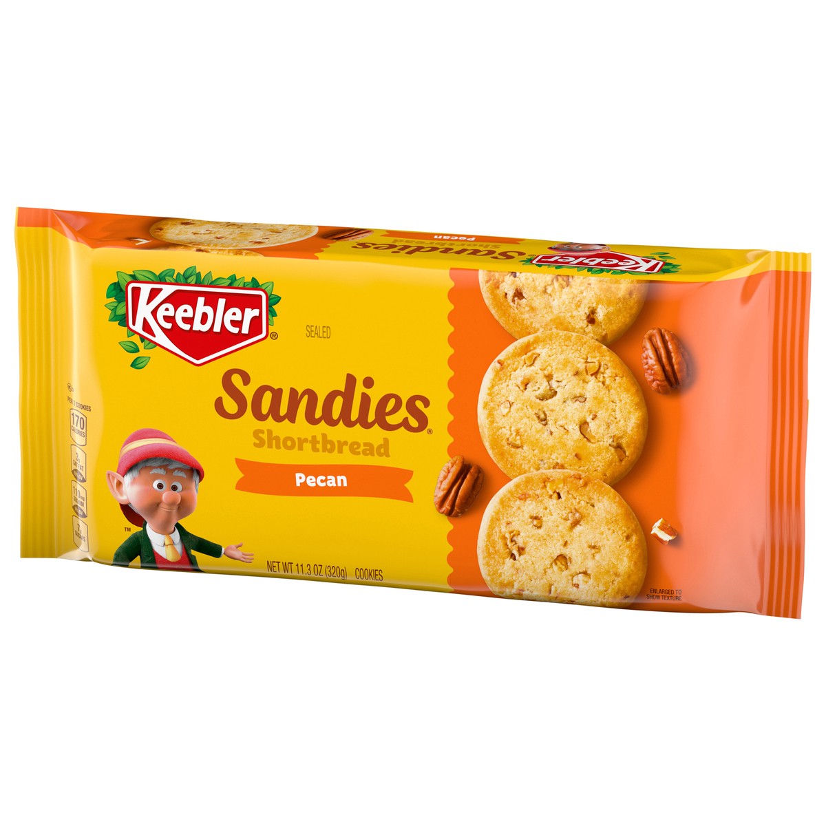 slide 7 of 13, Keebler Sandies Pecan Cookies Shortbread Cookies With Crunchy Pecans - 11.3 Oz, 11.3 oz