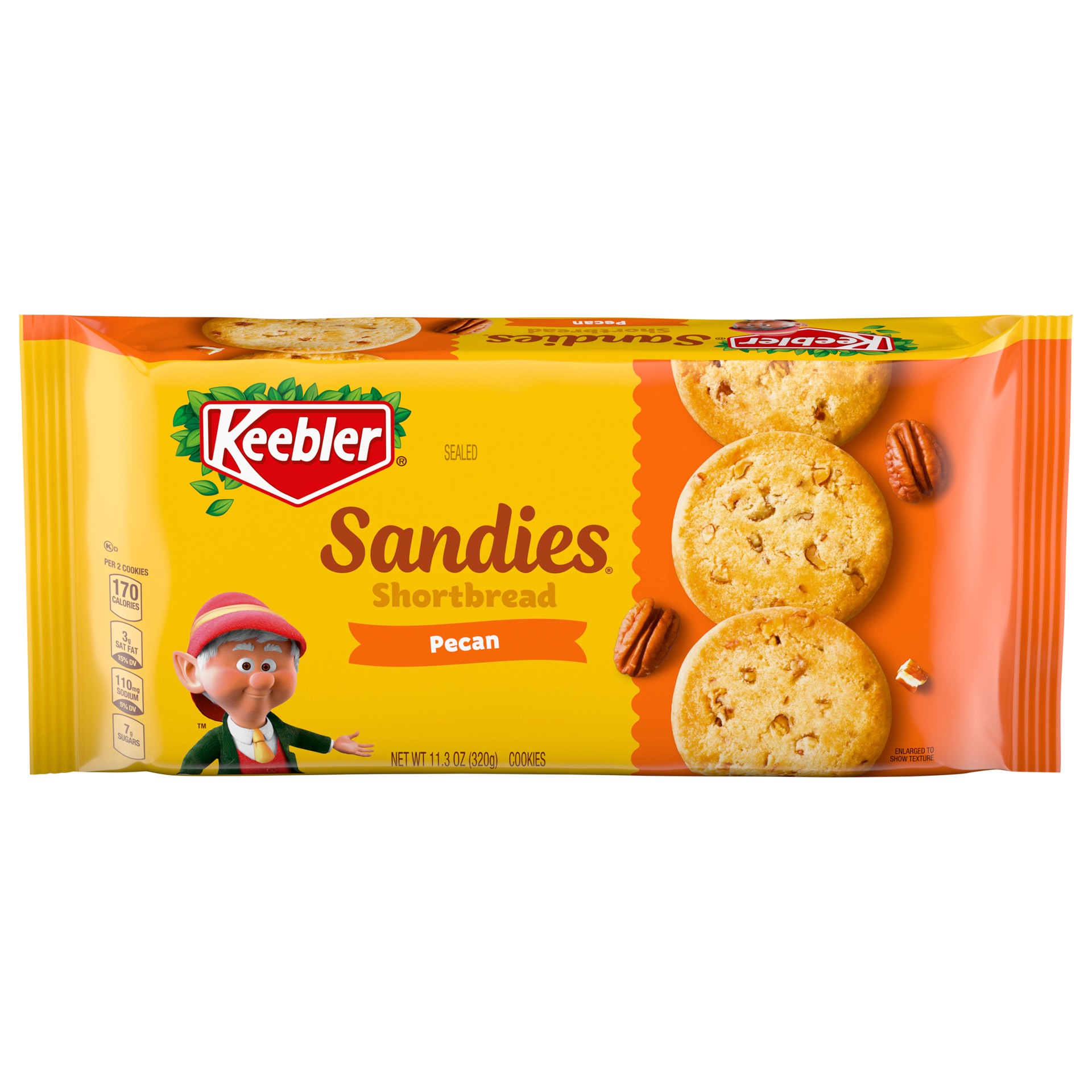 slide 6 of 13, Keebler Sandies Pecan Cookies Shortbread Cookies With Crunchy Pecans - 11.3 Oz, 11.3 oz