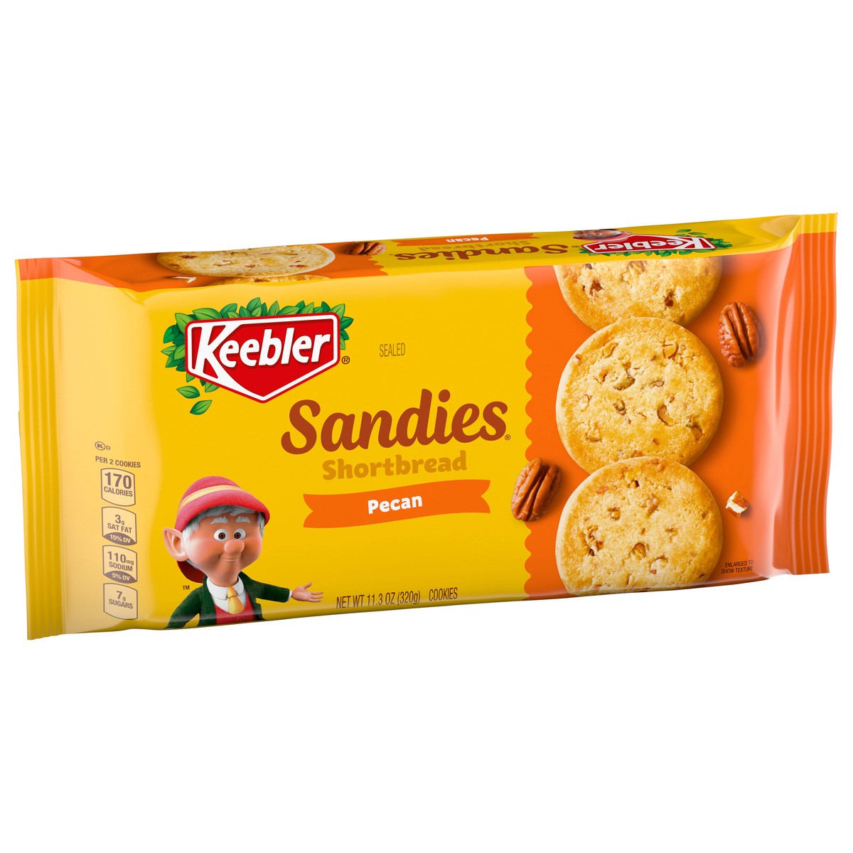 slide 13 of 13, Keebler Sandies Pecan Cookies Shortbread Cookies With Crunchy Pecans - 11.3 Oz, 11.3 oz