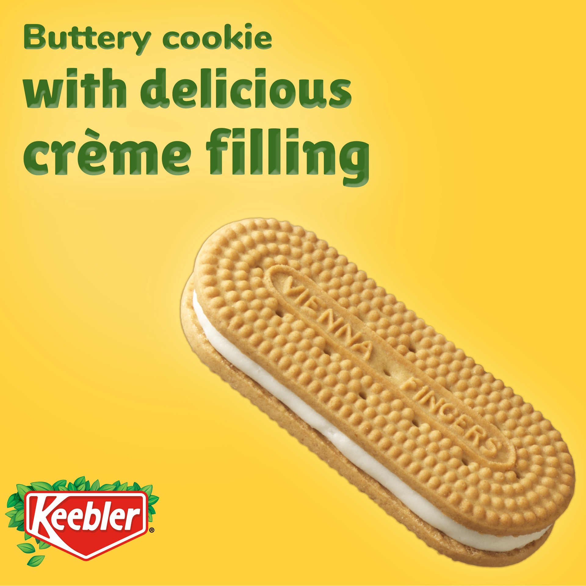 slide 2 of 7, Keebler Vienna Fingers Sandwich Cookies With Crème Filling - 12 Oz, 12 oz