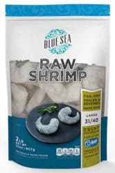 Shrimp Vannamei Raw 31-40 Count Peeled & Deveined Tail-On - 2 Lb