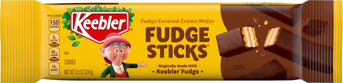 slide 7 of 11, Keebler Fudge Sticks Creme Wafer Dunked In Keebler Fudge - 8.5 Oz, 8.5 oz