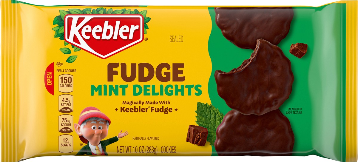 slide 6 of 13, Keebler Fudge Mint Delights Mint Cookies Dunked In Keebler Fudge - 10 Oz, 10 oz