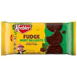 Keebler Fudge Mint Delights Mint Cookies Dunked In Keebler Fudge - 10 Oz