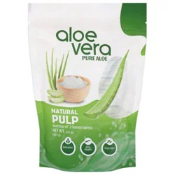 Natural Aloe Vera Pulp - 12 Oz