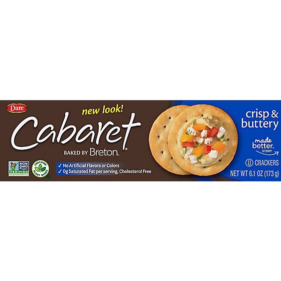 slide 1 of 8, Dare Crackers Breton Cabaret - 6.1 Oz, 6.1 oz
