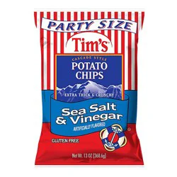 13 Oz Tims Salt & Vinegar Potato Chip - 13 Oz