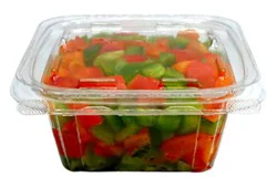 Shaws Diced Red & Green Peppers - 8 Oz