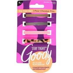 Goody Low Profile Barrettes - 4 Ct