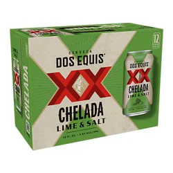 Dos Equis Lime & Salt Mexican Lager Beer Cans - 12-12 Fl. Oz.