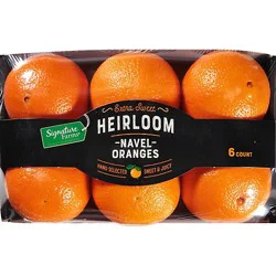 Signature Select/farms Sweet Heirloom Navel Oranges In Tray - 6 Ct
