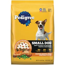 Pedigree Complete Nutrition Roasted Chicken Rice & Vegetable Small Dog Adult Dry Dog Food - 14 Lbs