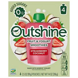 Outshine Smoothie Strawberry Pouch - 4-3.5 Oz