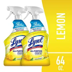 Lysol All Purpose Deodorizing Spray Lemon Breeze Cleaner Pack - 2-32 Oz