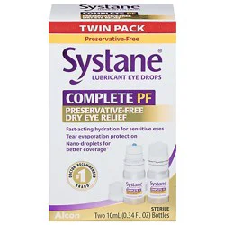 Systane Complete Multi-Dose Preservative-Free Lubricant Eye Drops - 2-10ml