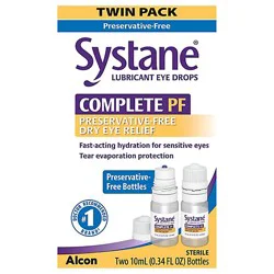 Systane Complete Multi-Dose Preservative-Free Lubricant Eye Drops - 2-10ml