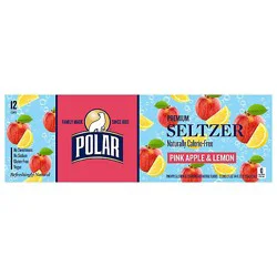 Polar Pink Apple & Lemon Seltzer 12pk - 12-12 Fz