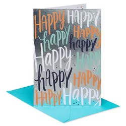 American Greetings Happy Lettering Birthday Card - Each