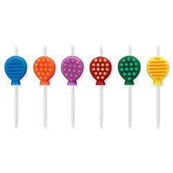 Papyrus Balloon Birthday Candles 6 Count - Each