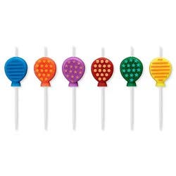Papyrus Balloon Birthday Candles 6 Count - Each