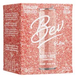 Bev Glam Sparkling Rose Can - 4-250ml