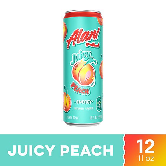 slide 1 of 11, Alani Nu Juicy Peach Energy Drink - 12 Fl. Oz., 12 fl oz