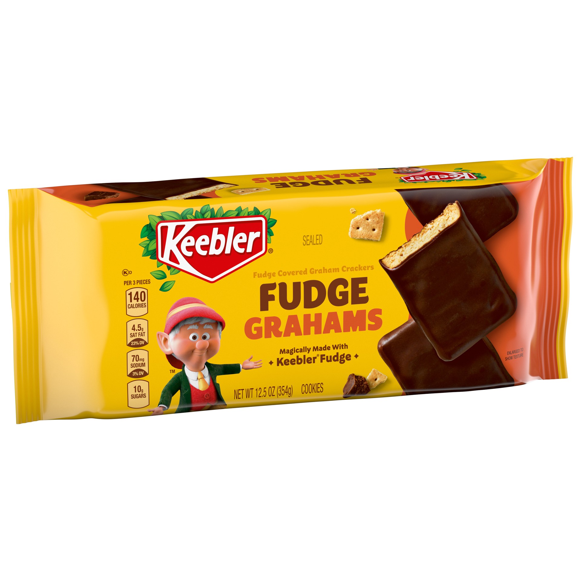 slide 5 of 7, Keebler Fudge Grahams Fudge Covered Graham Crackers - 12.5 Oz, 12.5 oz