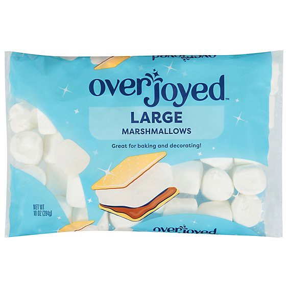slide 1 of 1, Overjoyed Large Marshmallows - 10 Oz, 10 oz