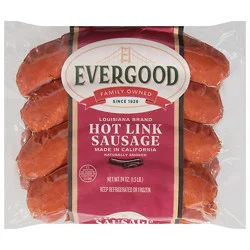 Evergood Louisiana Brand Hot Link Sausage - 24 Oz