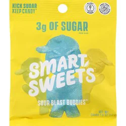 Smartsweet Sour Blast Buddies Us 1.8oz - Berry, Blue Raspberry, Lime, Lemon, Orange - 1.8 Oz