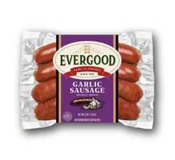 Evergood Garlic Sausage - 12 Oz