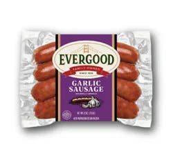 Evergood Garlic Sausage - 12 Oz