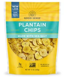 Good Sense Plantain Chips With Sea Salt - 12 Oz