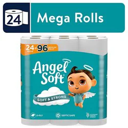 Angel Soft Bath Tissue - 24 Mega Rolls