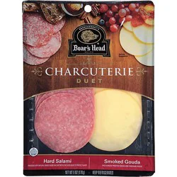 Boar's Head Hard Salami And Smoked Gouda Charcuterie Duet Tray - 6 Oz