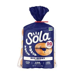 Sola Low Carb Blu-Berry Bagels - 12 Oz