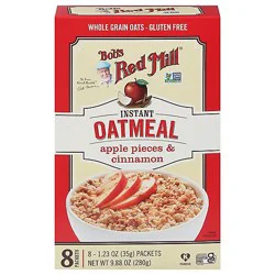 Bobs Red Mill Oatmeal Instnt Appl Cinn - 9.88 Oz